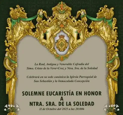 Los Verdes celebran El Día de su Sagrada Titular y presentan a Pregonero y Cartelista del Viernes Santo 2026