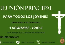 Alhaurín de la Torre celebra el I Encuentro Anual de Juventud Cofrade organizado por Los Verdes El Grupo Joven celebra su primer Encuentro Anual de la Juventud Cofrade