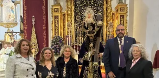 Carmen Paola Tomé, pregonera del Jueves Santo 2026, y José Carlos Torres, cartelista de Los Moraos