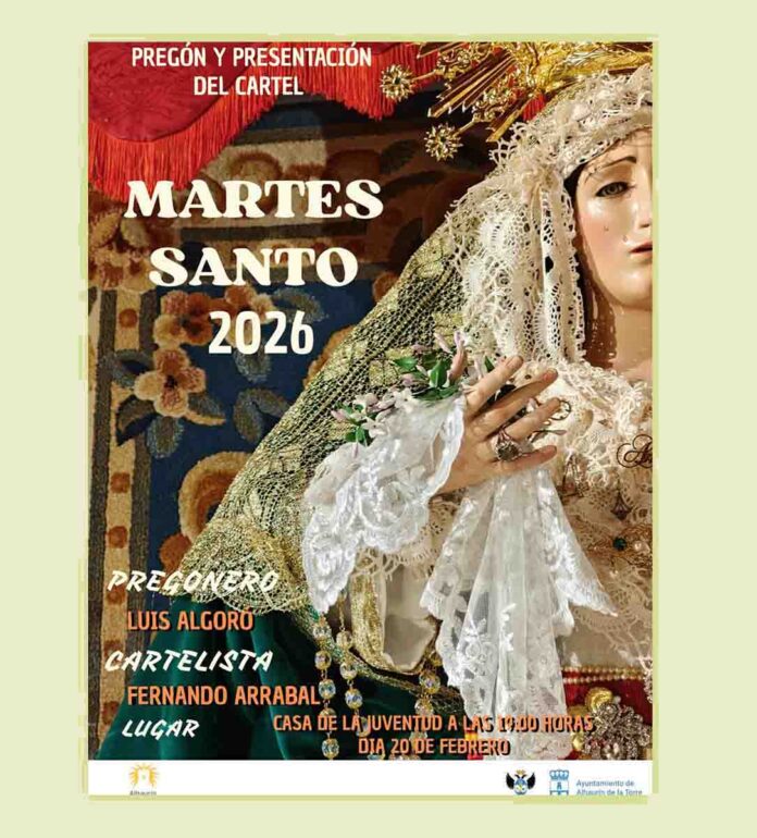 El periodista Luis Algoró pronunciará este viernes el pregón de Jesús Caído y la Amargura