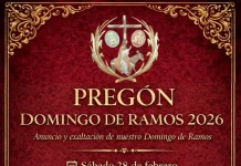 Este sábado, 28 de febrero, tendrá lugar el pregón del Domingo de Ramos Este sábado, 28 de febrero, tendrá lugar el pregón del Domingo de Ramos
