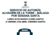Servicio de autobús Alhaurín de la Torre – Málaga en Semana Santa