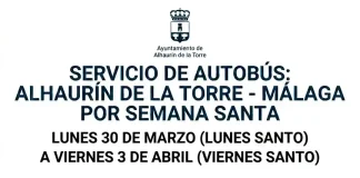 Servicio de autobús Alhaurín de la Torre – Málaga en Semana Santa